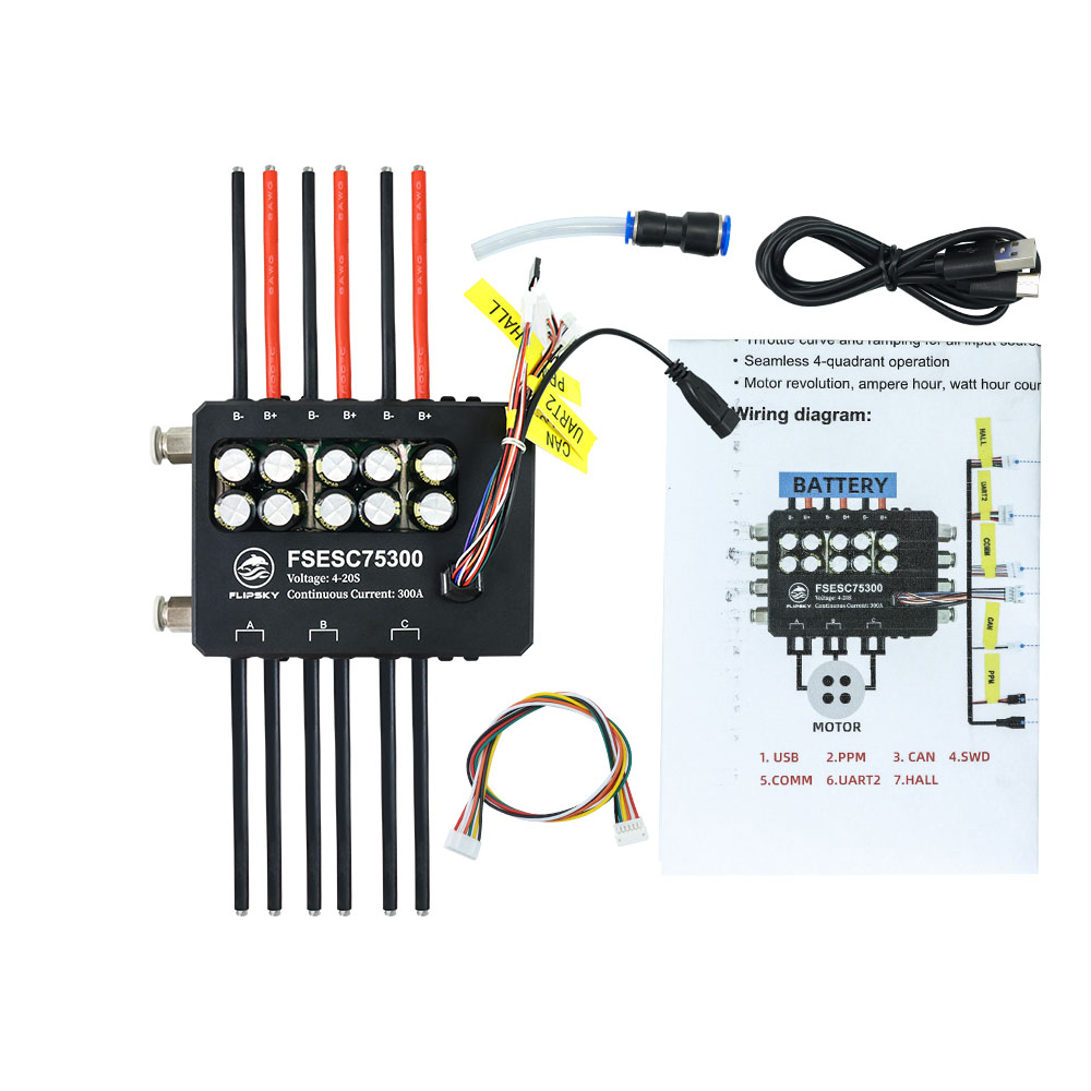 Flipsky Fsesc 75300 84v Base E - Vesc 75300 High Current Esc avaliação e preço
